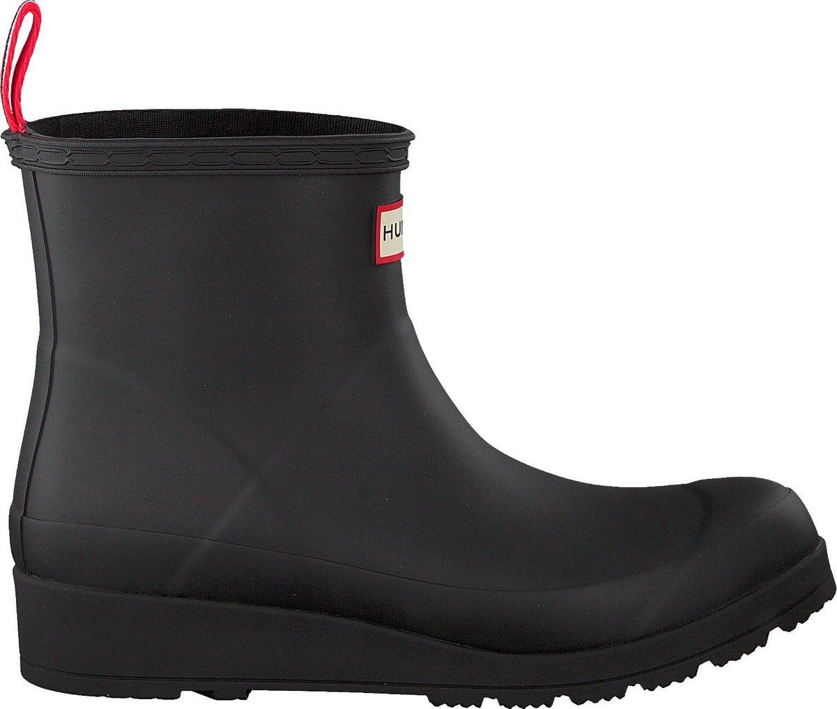 Hunter Original Play Short Wellington Regenlaarzen - Maat 37 - Zwart/Wit/Rood