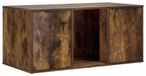 Syfax Kattenkrat meubel Gerookt eiken 100 x 49 x 45 cm Bewerkt hout