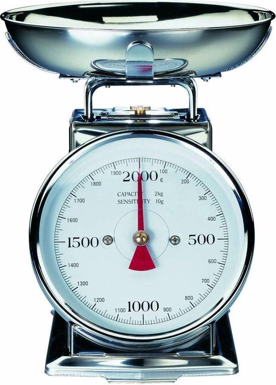 GASTROBACK Retro Keukenweegschaal - RVS - Met afneembare kom