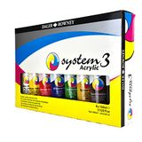 Daler Rowney SYSTEM3, acrylverf in premium kwaliteit, Selection Set 8 x 150ml multi