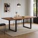 MODFU Uitschuifbare Eettafel - Rechthoekig - MDF - Walnootkleur - 140/180/220 X 80 Cm