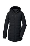 killtec Dames Gewatteerde Parka/Parka met Capuchon KOW 55 WMN QLTD PRK, Schwarz, 42
