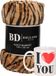 Bellatio Design Valentijn cadeau set - Fleece plaid/deken tijger print met I love you mok - Cadeau vrouw, vriendin, geliefde