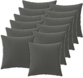 vidaXL - Coussin - 12 pièces - HEERLEN - Anthracite - 50 x 50 cm - Polyester