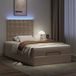 Prolenta Maison Exclusive - Ottoman bedframe met cappuccino matrassen, 120x200 cm, kunstleer