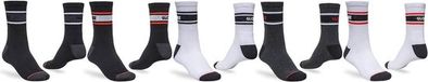 Globe Triple Stripe Crew Sock 5PK