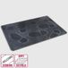 La Briantina ZER06074A, deurmat van antislip rubber, waterdicht, zwart met patronen, 40 x 60 cm