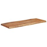 VidaXL Tafelblad Rechthoekig Natuurlijke Rand Acaciahout 100x40x2.5 cm