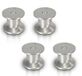Sans marque 4X Pieds de meuble Pieds de plinthe Pieds réglables Pieds de canapé Réglable Aluminium Argent 200mm