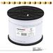 PremiumX BASIC Coaxiale Kabel van 100m - 135dB viervoudige aluminium afscherming - Compatibel met DVB-S/S2, DVB-C, DVB-T, BK-installaties - Inclusief 10 F-connectoren