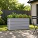 vidaXL Verhoogde Tuinbak Grijs 100 x 40 x 55 cm Gegalvaniseerd Staal