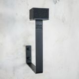 Gray Steel X3 Helmhouder & Wandsteun - Mat Zwart