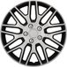 cartrend Branch Wieldoppen, 14 inch, zwart-zilver