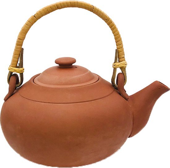 Peperbol Terra cotta theepot met theefilter - 0.8 liter