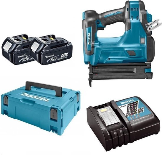 Makita DBN500RMJ 18V Li-Ion Accu brad tacker set 2x 4.0Ah accu in Mbox - 15-50mm - 18 Gauge