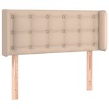 VidaXL Hoofdbord met randen 103x16x78/88 cm kunstleer cappuccinokleur