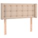VidaXL Hoofdbord met randen 83x16x78/88 cm kunstleer cappuccinokleur