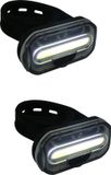 Merkloos / Sans marque Benson Koplamp - 2x - LED - fietsverlichting - stuur / frame bevestiging - op batterij