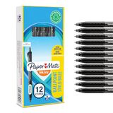 Paper Mate InkJoy 300RT balpen, middelpunt (1,0 mm), Zwart, 12 stuks