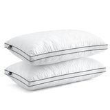 BedStory Hoofdkussen, 40 x 80 cm, set van 2 kussens, microvezel, ademend en wasbaar, ideaal voor een diepe en goede nachtrust, Öko-Tex gecertificeerd