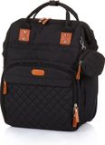 Chipolino Sac à dos/Sac à langer avec beaucoup d'espace de rangement Obsidian