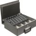 Alco Geldkist Euro Met Losse Lade - 32 x 23 x 9,5 cm - Antraciet Grijs