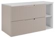 3xE living Meuble de salle de bain, cachemire/blanc, 80 (60 + 20) x 58,6 x 46 cm