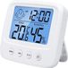 Non-branded Digital Alarm Clock with Temperature and Humidity Meter