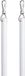 Sans marque Tringle à rideaux - Tige de tirage pour rideaux - Ouverture et fermeture des rideaux - Construction durable en aluminium - 2 pièces 122 cm - Blanc