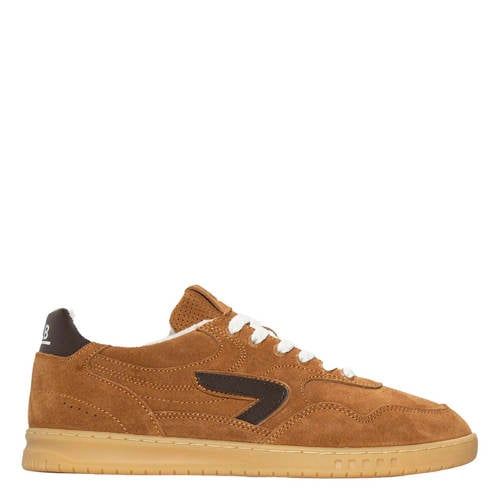 HUB suede sneaker meerkleurig cognac