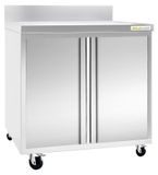GOLDINOX meuble bas inox, 800x700 mm, équipé de roulettes, qualité PREMIUM