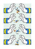 Disney Komar Disney muurschildering Donald Duck Hands 50x70cm