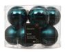 Decoris Kerstballen glas silver inside enamel matt mix VII