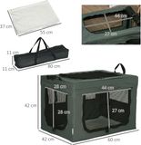 PawHut Sac de transport pour animaux - Tissu Oxford - 60x42x42cm - Gris