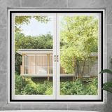 OEM Muggennet voor ramen - 100x130 cm - Afneembaar frame - Geen boren nodig - Montage met plakband