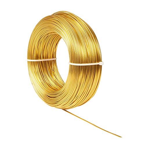 NBEADS Gouden Aluminium Draad - 15 Meter (1.5 mm) - Sieraden, Modellering, Armaturen & Sculptuur