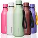 BJPKPK 530 ml Thermosfles met Riemaal, BPA-vrij, Lekdicht, 3 Kopjes | Herbruikbare Drinkfles voor Sport, Reizen En School, Macaron Groen