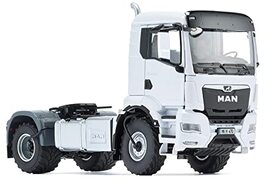 WIKING 077652 MAN TGS 18.510 4x4 BL 2-assige trekker, model vrachtwagen, 1:32, metaal/kunststof, vanaf 14 jaar, veel functies, inclusief bandendrukregeling, draaibaar radiatorrooster