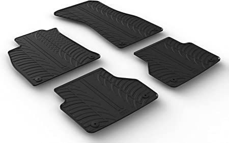 Rubbermatten Audi A6 & A7 5/2018- (T-Design 4-delig + clips)