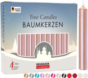 Brubaker 20 Stuks Boomkaarsen Rose Goud
