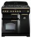 Falcon Classic Deluxe 90 Range-fornuis Elektrisch Gaskookplaat Zwart, Geelkoper