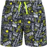 CMP Zwemshort met opdruk voor kinderen - Navy/B.co/Yellow Fluo - 6 jaar