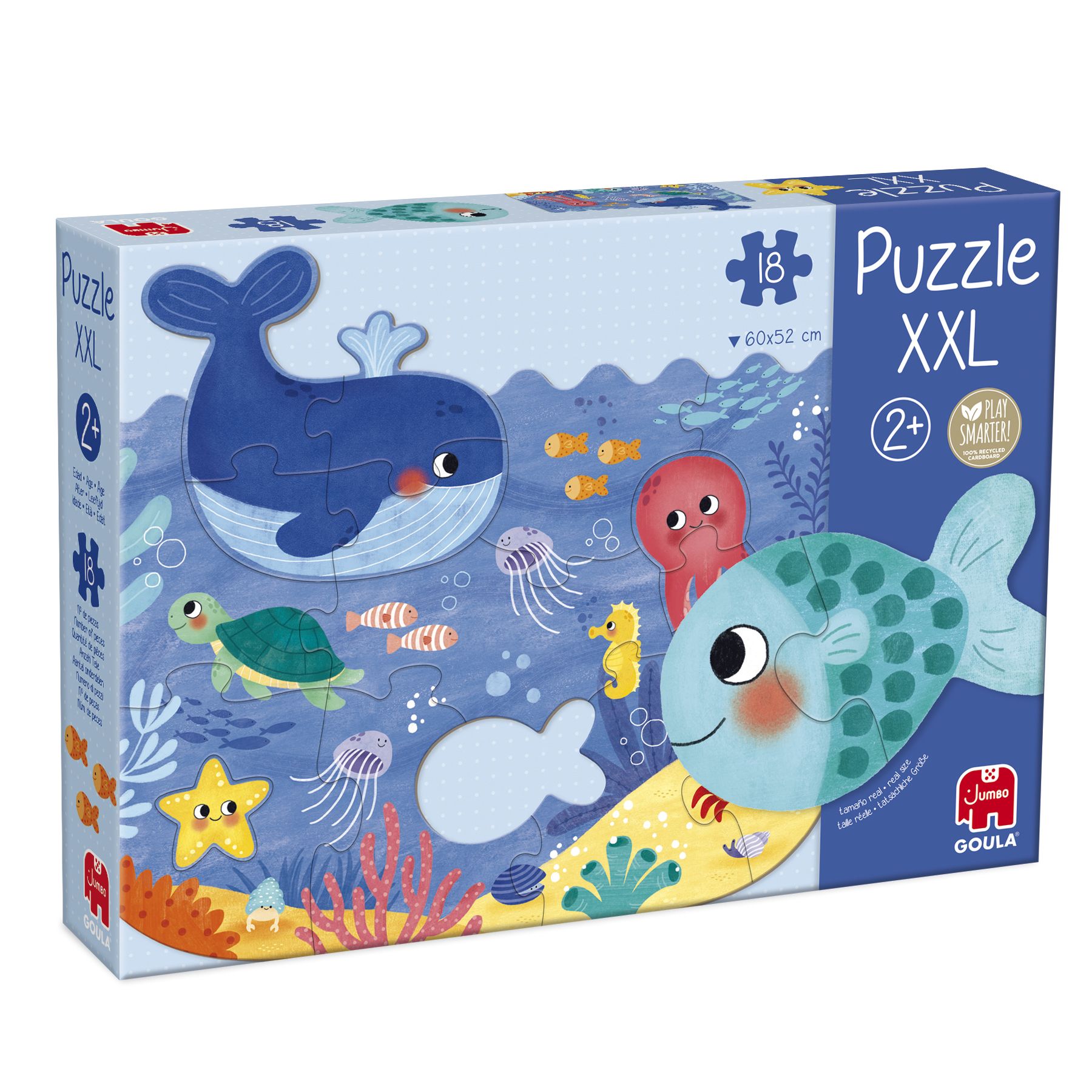 Jumbo Goula Puzzle XXL Ocean - Children's Puzzle - 18 Pieces - 2+ Years