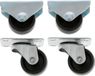 AMIG transportwiel set - 2x zwenkwielen - 2x bokwielen - D30mm - nylon - 135kg