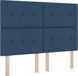 vidaXL Boxspring bed met hoofdeinde Blauw 160 x 200 cm Stof