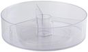 alpina Draaiplateau organizer, keukenorganizer, 29 x 29 x 9 cm, koelkastorganizer, kruidenrek en cosmetica-organizer, opbergsysteem, kunststof