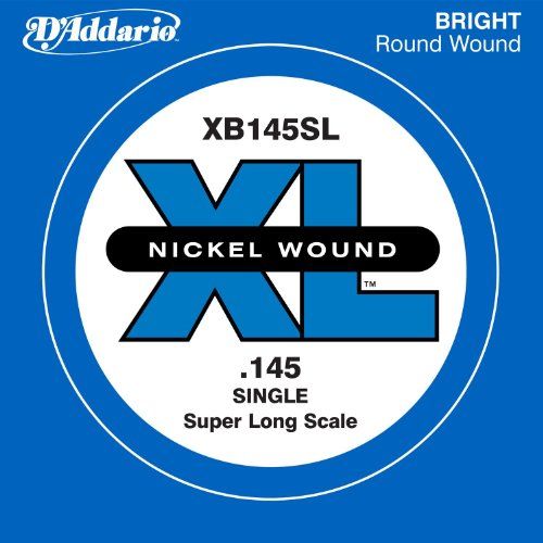 D'Addario 145 Nickel Wound Super Long Scale Single Bass Guitar String