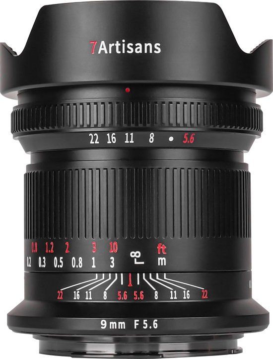 7Artisans 9mm f/5.6 Lens for Canon EOS-R - Black