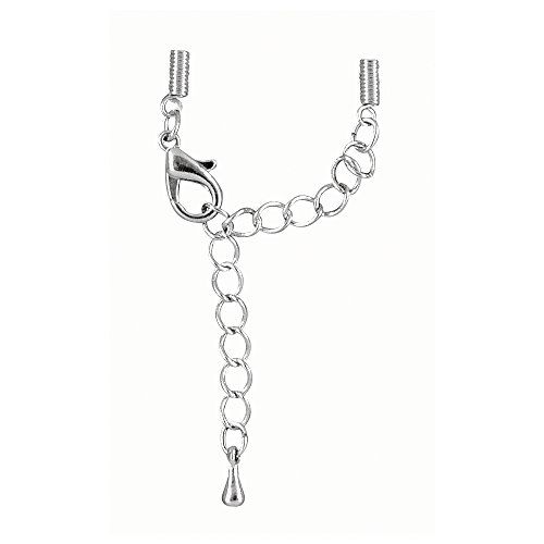 RAYHER 2222921 spiraalsluiting met karabijnhaak, 1 mm, SB-Btl 2 stuks, plat