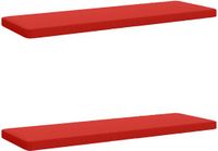 vidaXL - 2-delige - Bankkussens - VUGHT - 2 - st - 100% - Polyester - Rood
